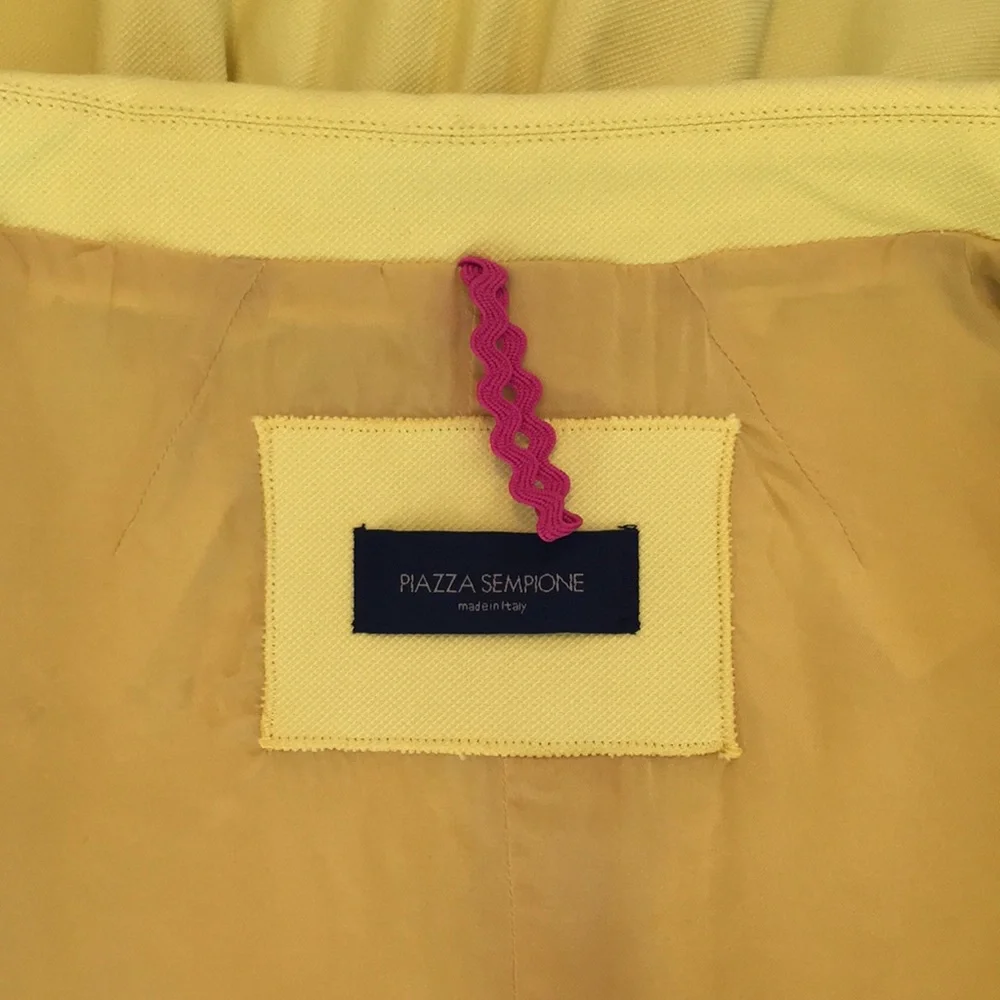 Piazza Sempione Pique Peplum Short Sleeve Blazer - Picture 11 of 14